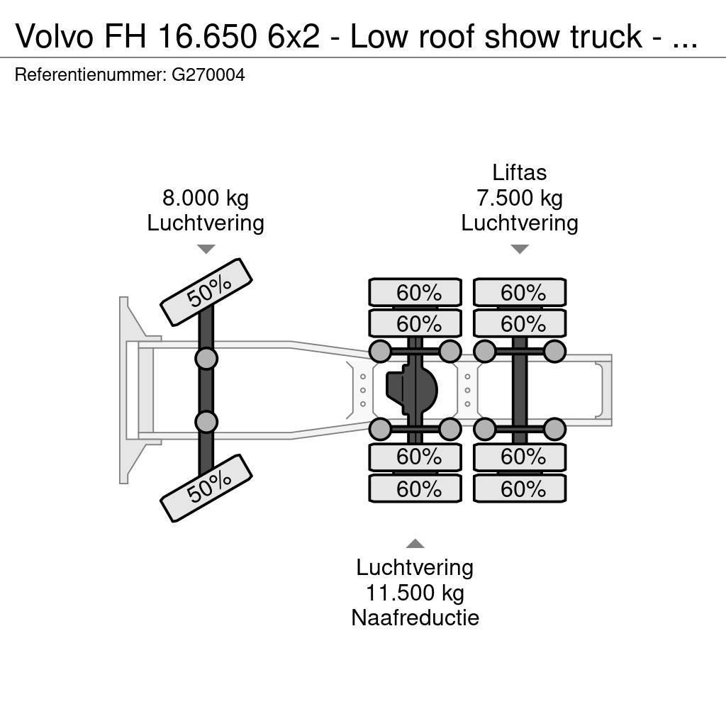 Volvo FH 16.650 6x2 - Low roof show truck - PTO/Hydrauli Ciągniki siodłowe