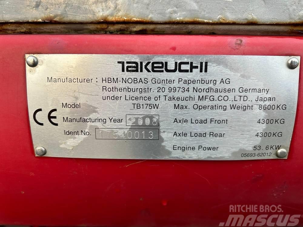 Takeuchi TB175W Midikoparki  7t - 12t