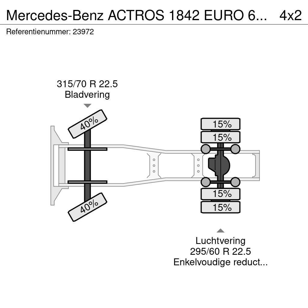 Mercedes-Benz ACTROS 1842 EURO 6 RETARDER 864.000KM Ciągniki siodłowe