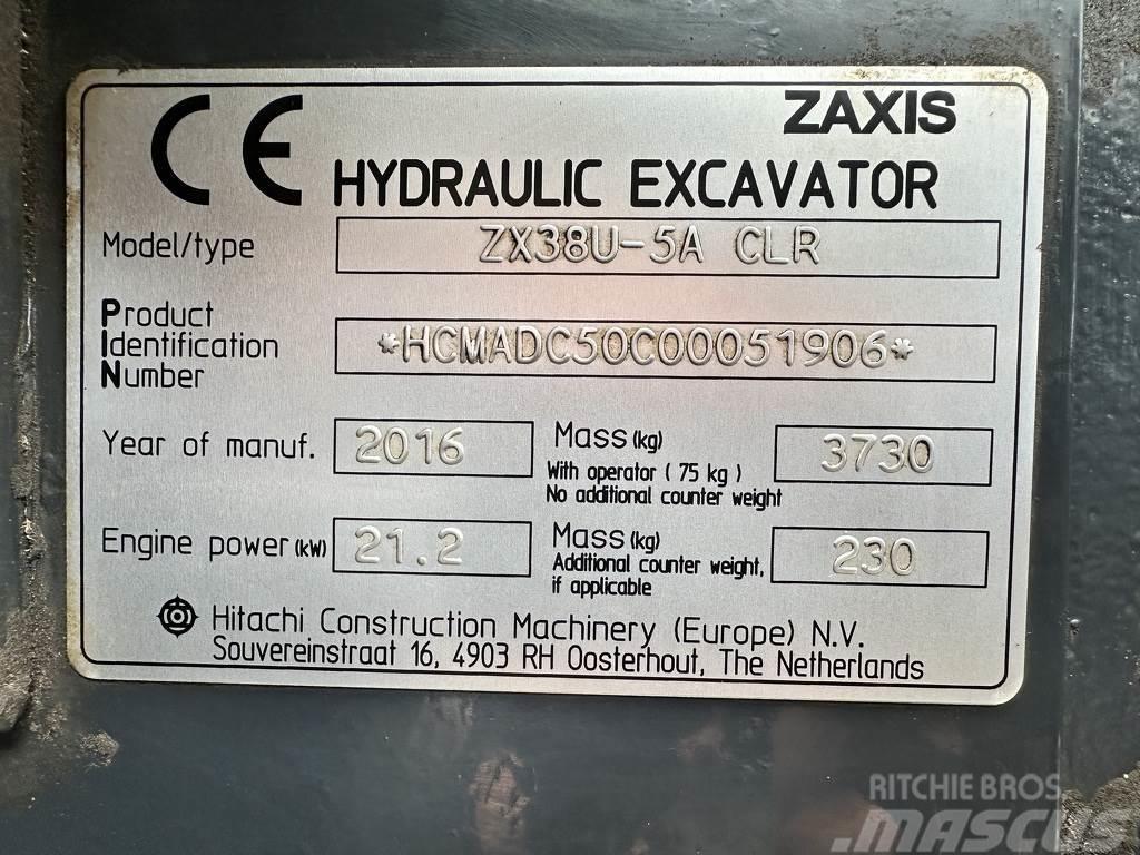 Hitachi ZX38U-5A Crawler excavators