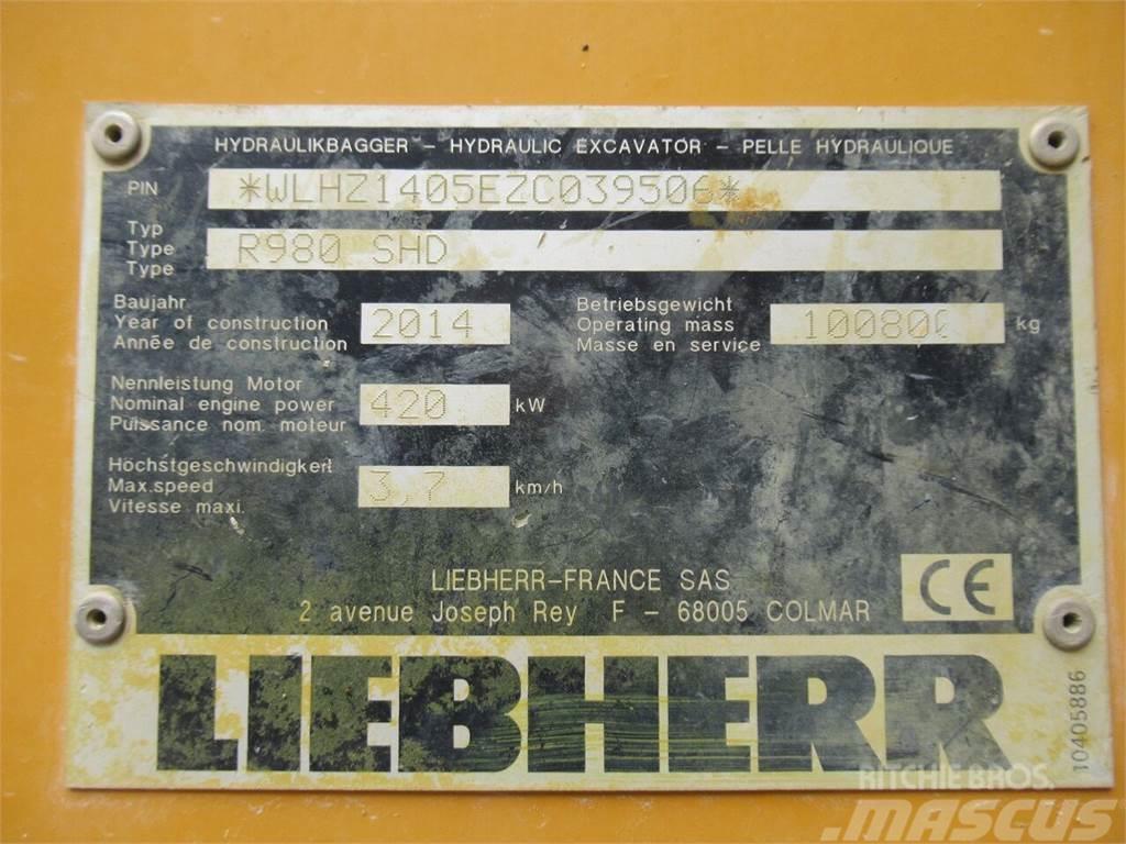 Liebherr R 980 SME Koparki gąsienicowe