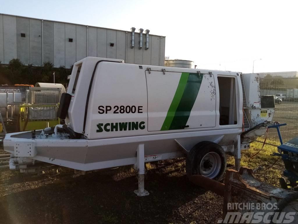 Schwing SP 2800 E Concrete pump trucks