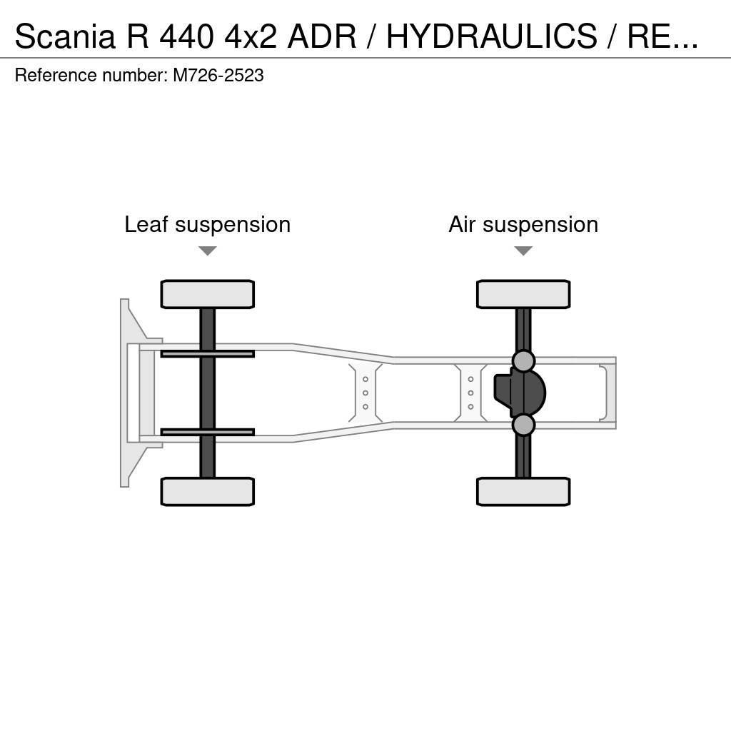 Scania R 440 4x2 ADR / HYDRAULICS / RETARDER Tractor Units