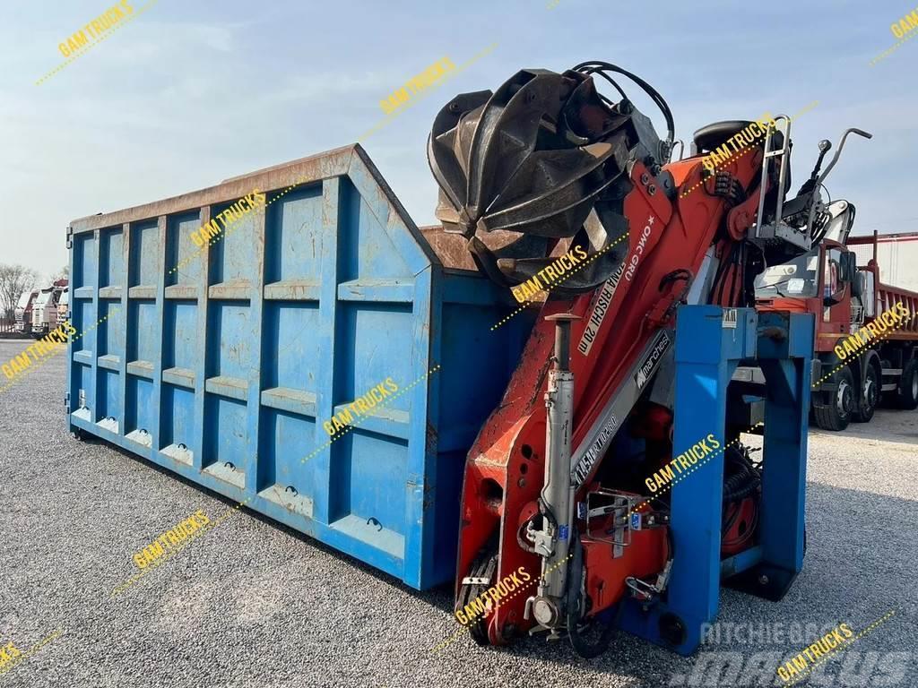  Diversen Container mit Kran Marchesi 4.500 RT0280 Shipping containers
