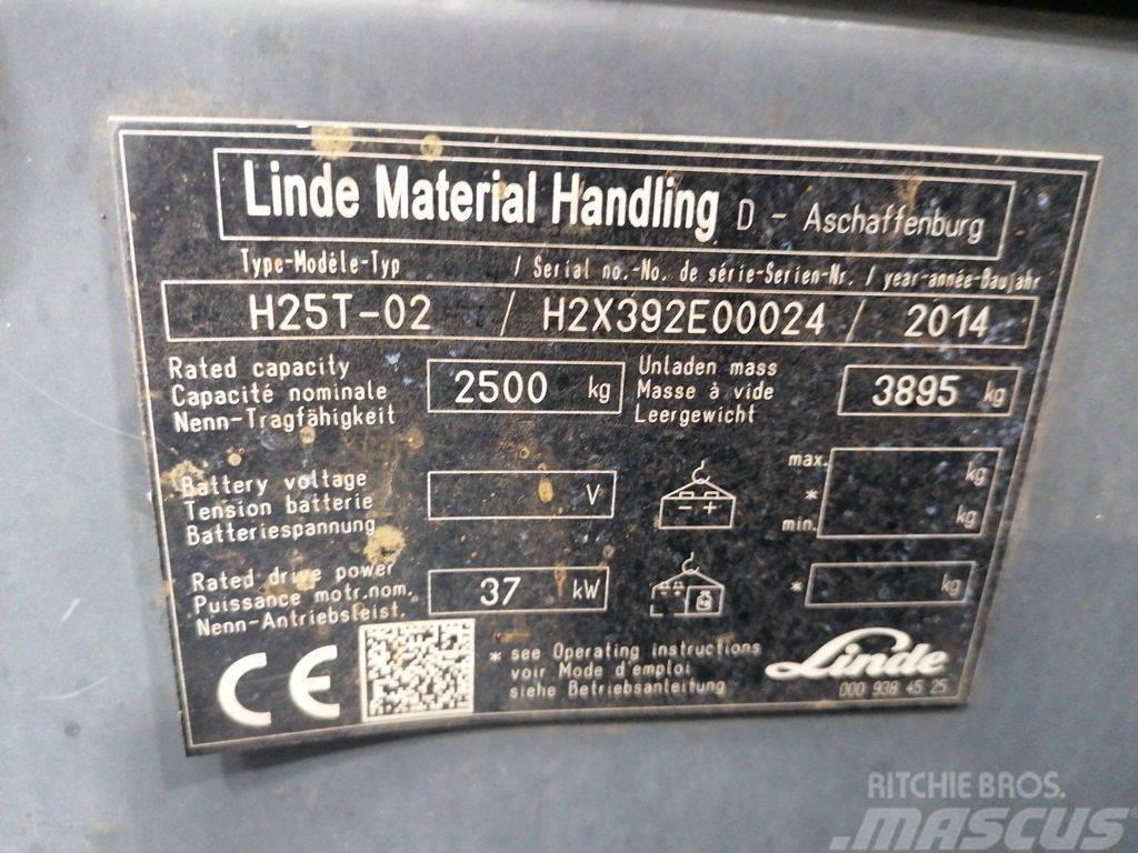 Linde H25T-02 LPG trucks