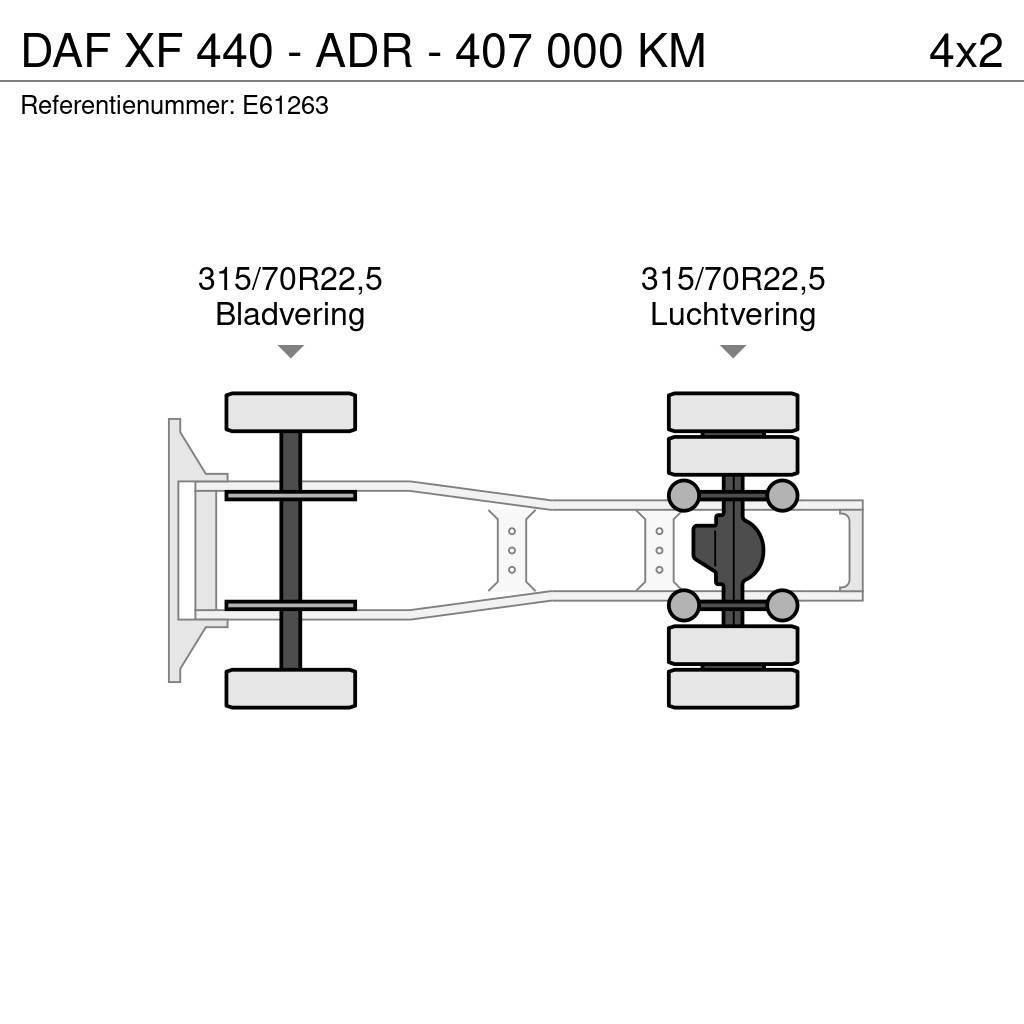 DAF XF 440 - ADR - 407 000 KM Tractor Units