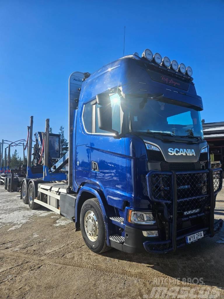 Scania Scania R 580 timmerekipage Timber trucks