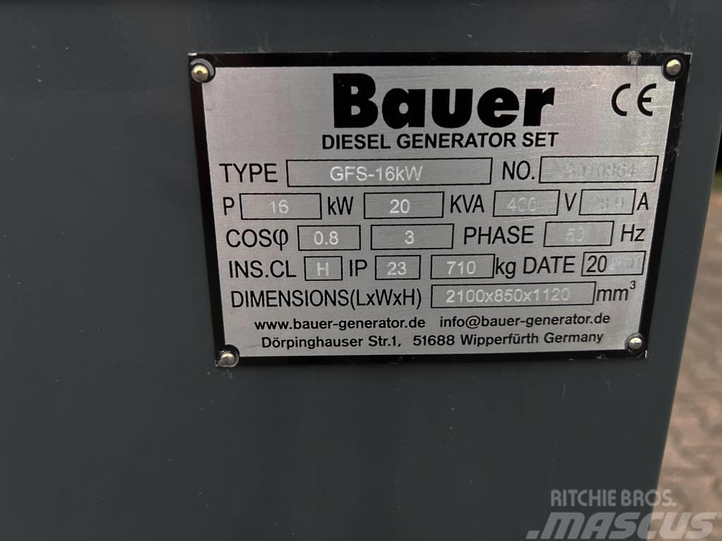 Bauer GFS 20 KVA Diesel Generators