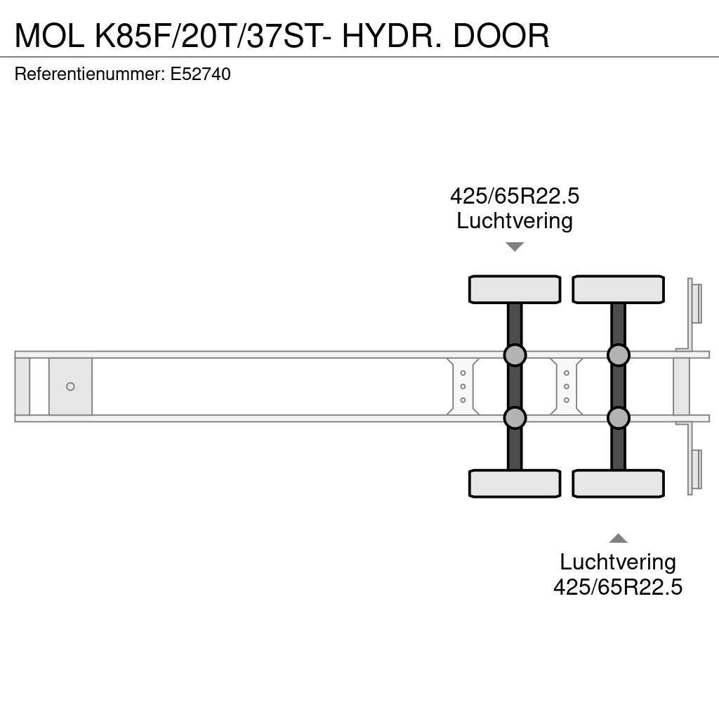 MOL K85F/20T/37ST- HYDR. DOOR Tipper semi-trailers