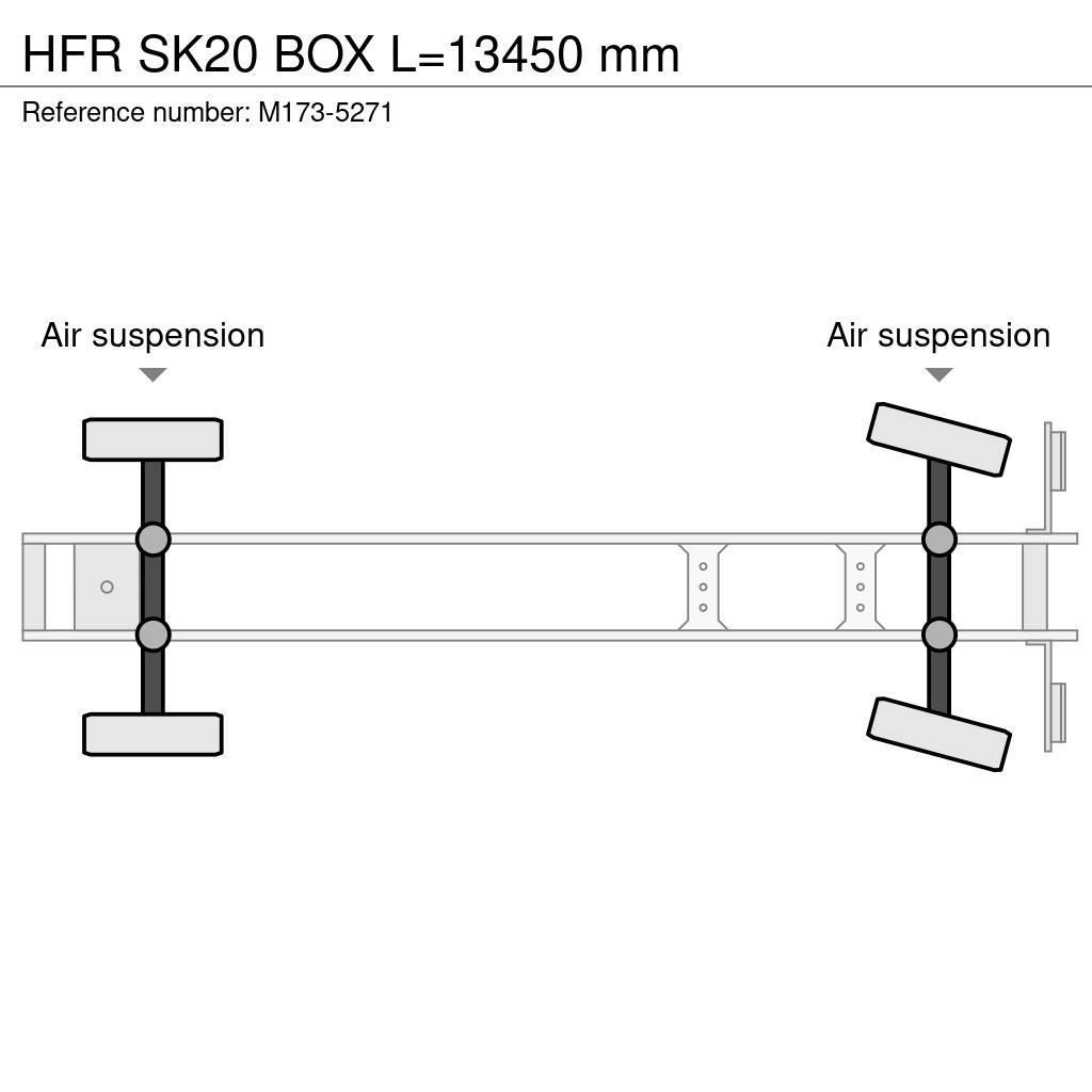 HFR SK20 BOX L=13450 mm Box body semi-trailers