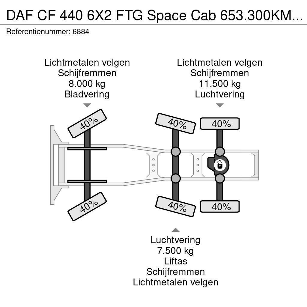 DAF CF 440 6X2 FTG Space Cab 653.300KM LED ACC NL Truc Tractor Units