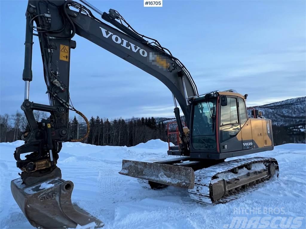Volvo EC160EL crawler excavator w/ rototilt and grader b Crawler excavators