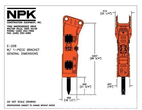 NPK E 208 A Hammers / Breakers