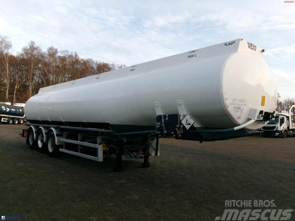 LAG Fuel tank alu 45.2 m3 / 6 comp + pump Tanker semi-trailers