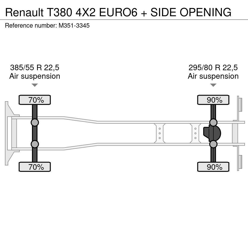 Renault T380 4X2 EURO6 + SIDE OPENING Box body trucks
