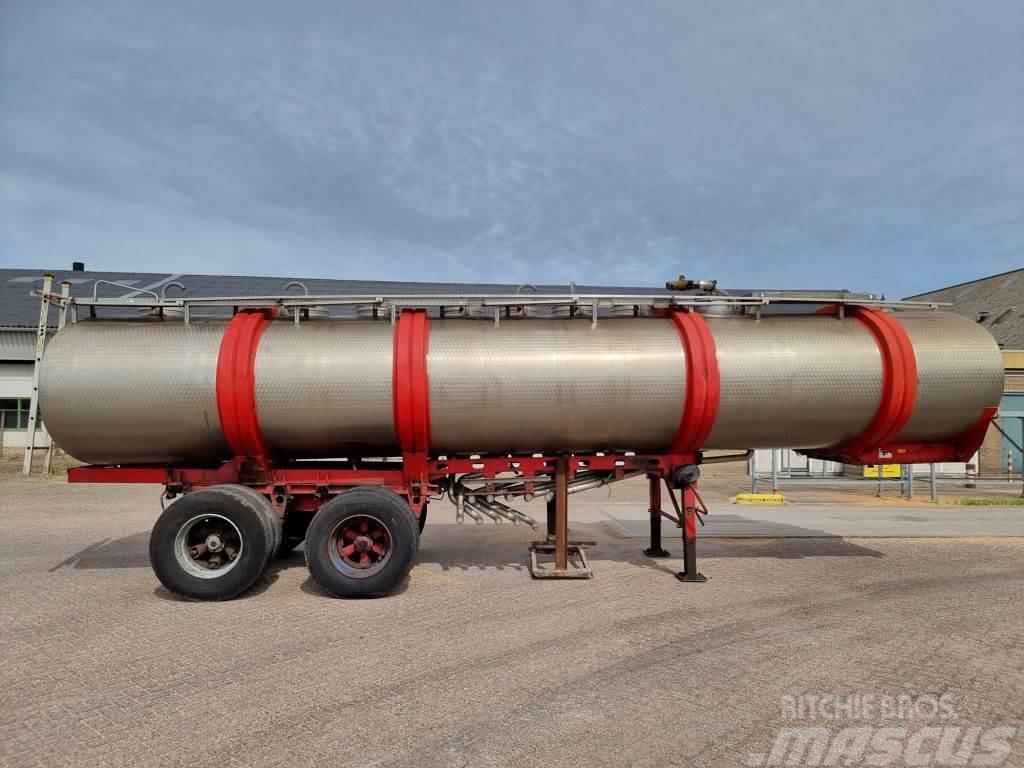 LAG INOX - RVS - 25 m3 - 1 comp. Tanker semi-trailers