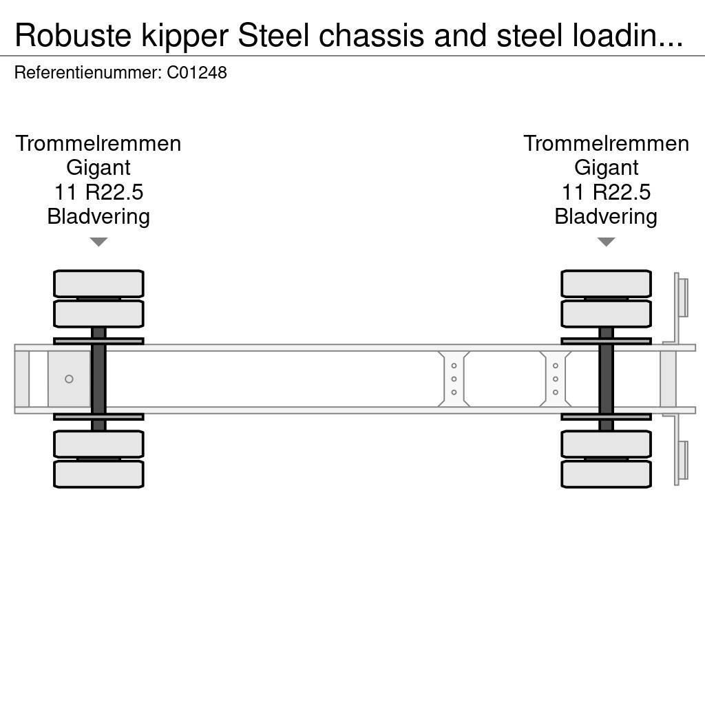 Robuste kipper Steel chassis and steel loading platform Tipper semi-trailers