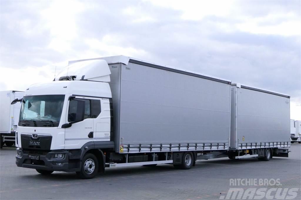 MAN TGL 12.250 / JUMBO 120 M3 / VEHICULAR / REDOS / 20 Curtainsider trucks