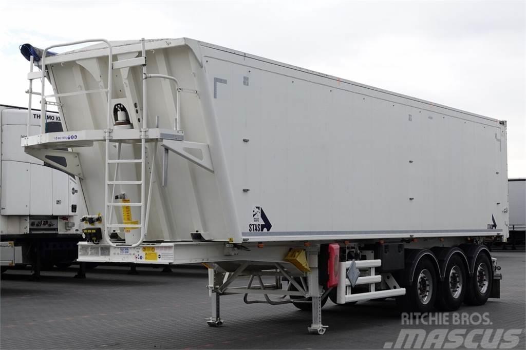 Stas WYWROTKA 52 m3 / WAGA : 5 800 KG / 2017 ROK / SAF  Tipper semi-trailers