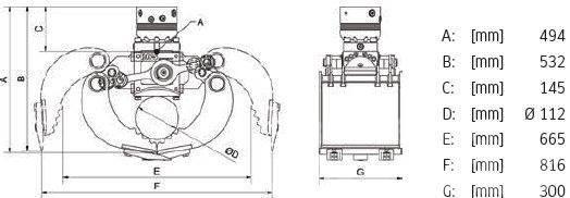 DMS SG2030 inkl. Rotator Sortiergreifer - NEU Other