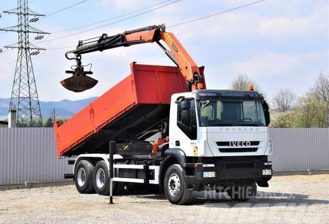 Iveco TRAKKER 360 * Kipper 5,60m* KRAN /FUNK * 6x4 Crane trucks