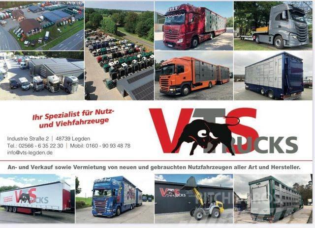 Wiese SA 36 CS-S Pritsche+Plane mit hydr. Rampe Low loader-semi-trailers