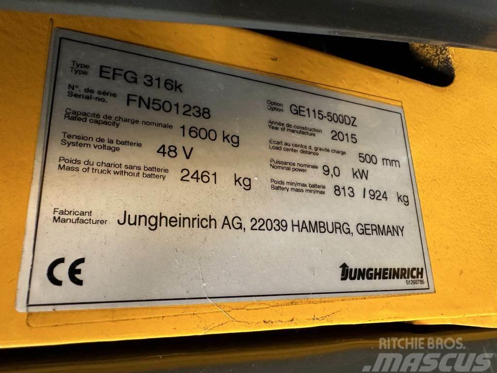Jungheinrich EFG 316k - TRIPLEX 5 m Electric forklift trucks
