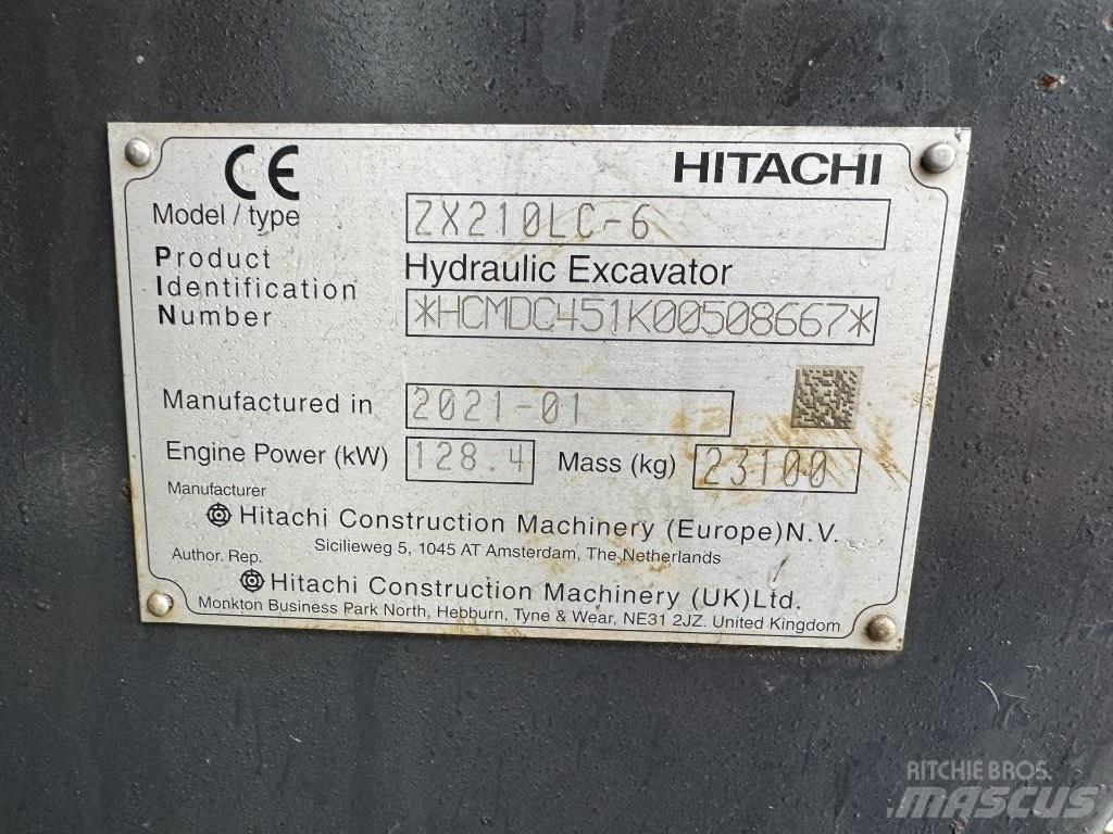 Hitachi ZX 210 LC-6 Koparki gąsienicowe