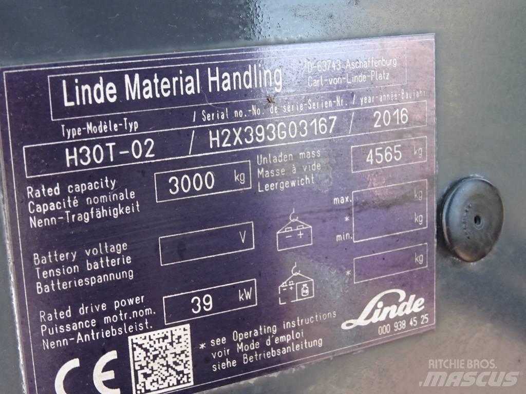 Linde H30T-02 Wózki LPG