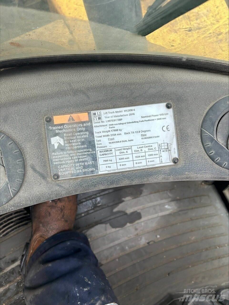 Hyster H12.00XM6 Wózki Diesla