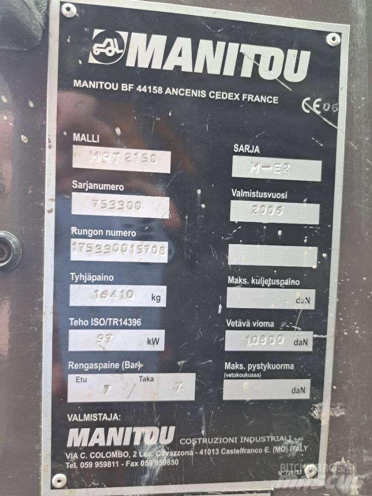 Manitou MRT 2150 Ładowarki teleskopowe
