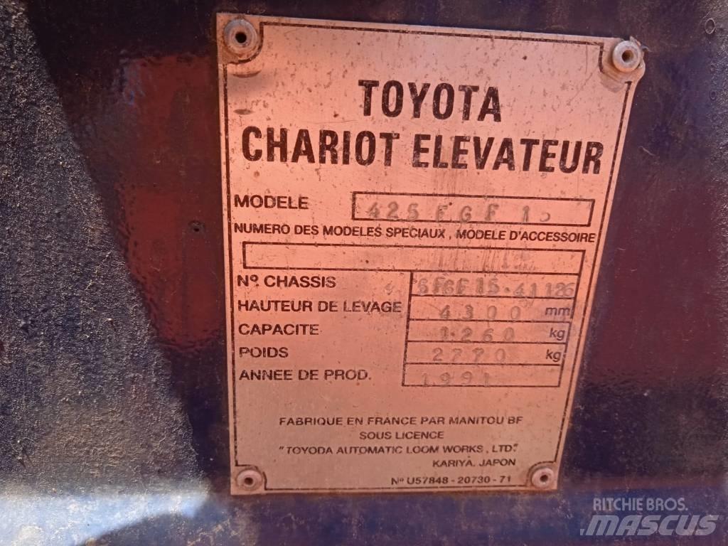 Toyota 42-5FGF15 Wózki LPG