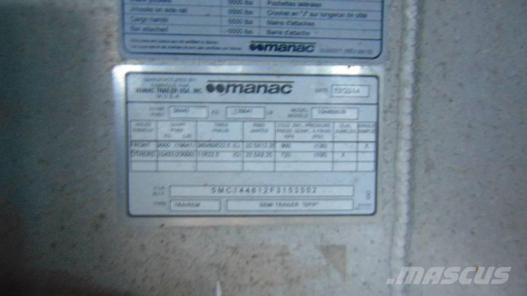 Manac Flatbed Platformy / Przyczepy z otwieranymi burtami