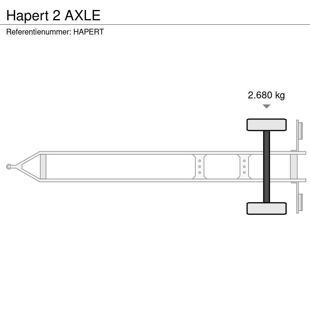 Hapert 2 AXLE Przyczepy firanki