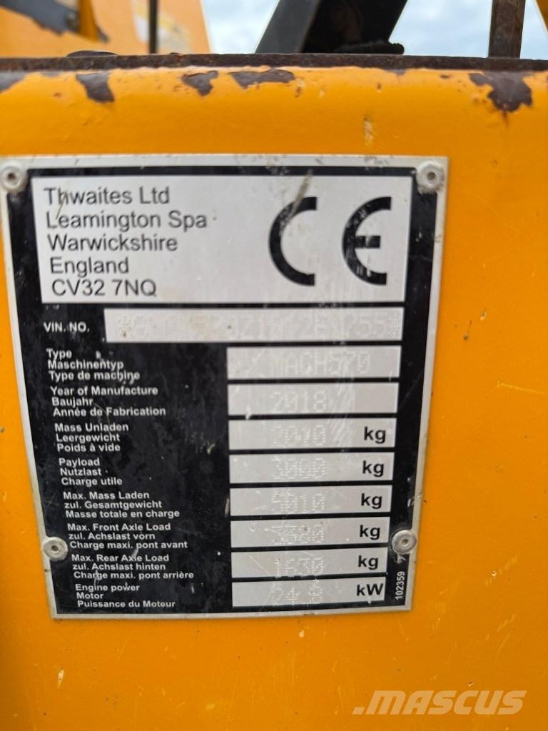 Thwaites 3 ton Wozidła kolebkowe