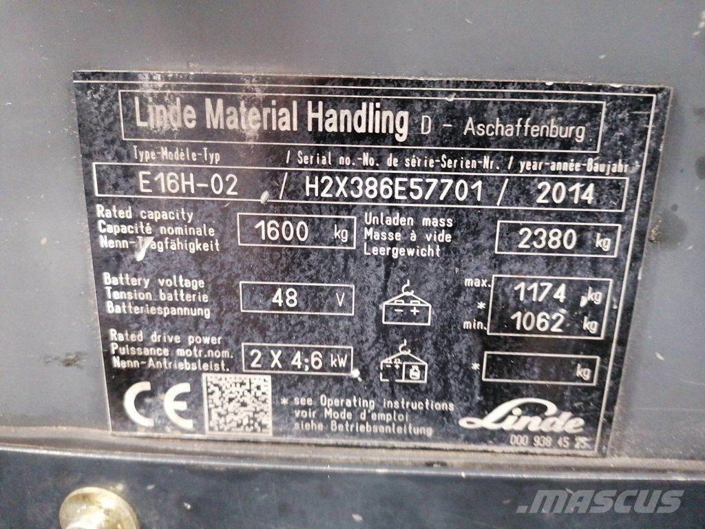 Linde E16H-02 Wózki elektryczne