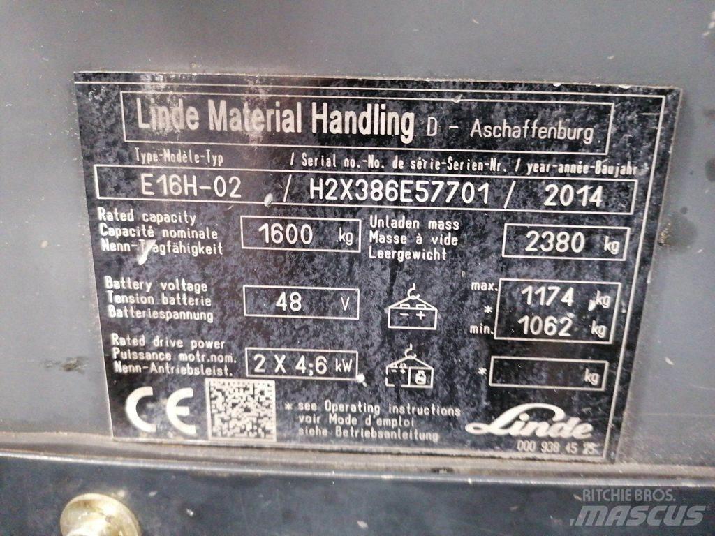 Linde E16H-02 Wózki elektryczne