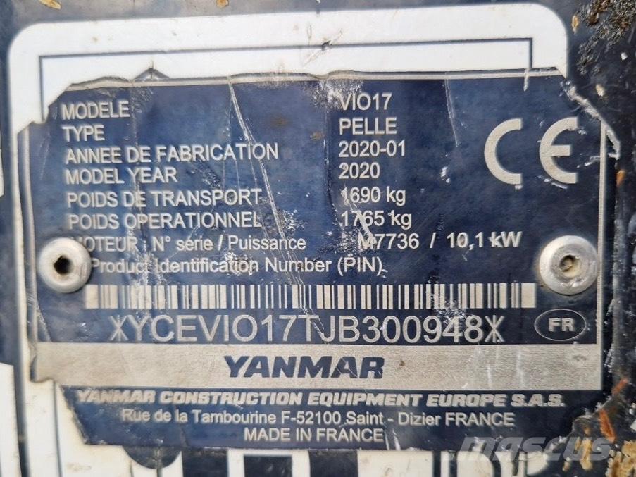 Yanmar Vio 17 Minikoparki