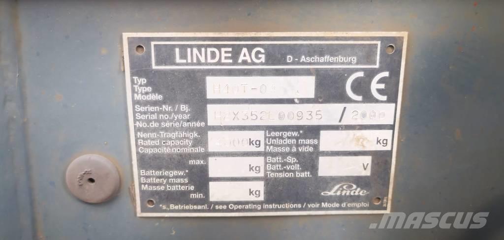 Linde H40T-01 Wózki LPG