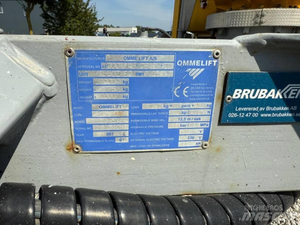Omme 1550EXB Podnośniki na przyczepach