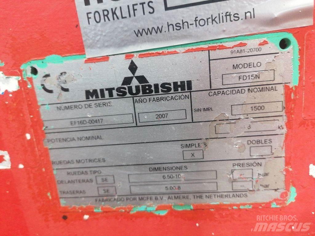 Mitsubishi FD15N Wózki Diesla