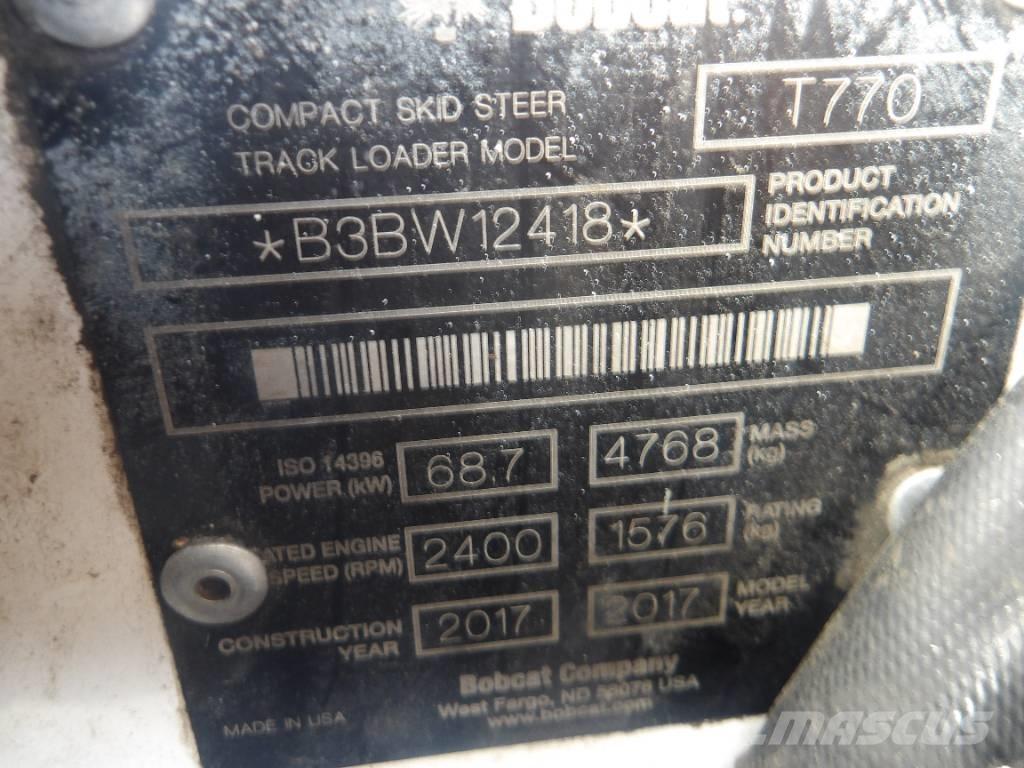 Bobcat T 770 Ładowarki gąsienicowe