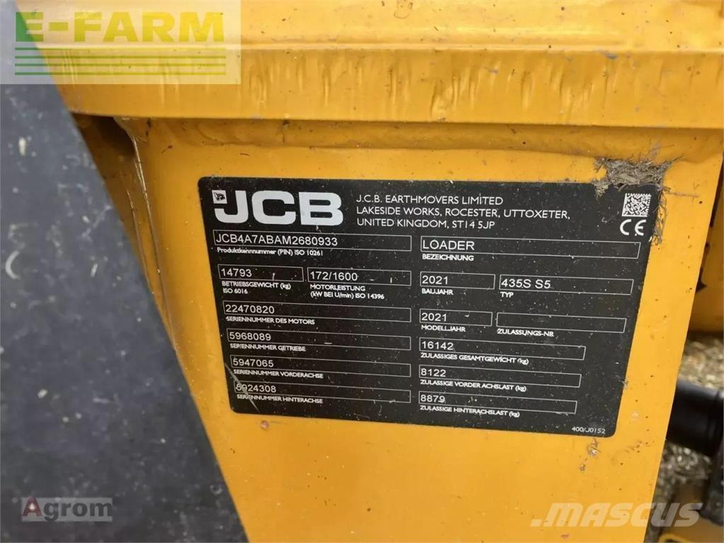 JCB 435 s agri Minikoparki