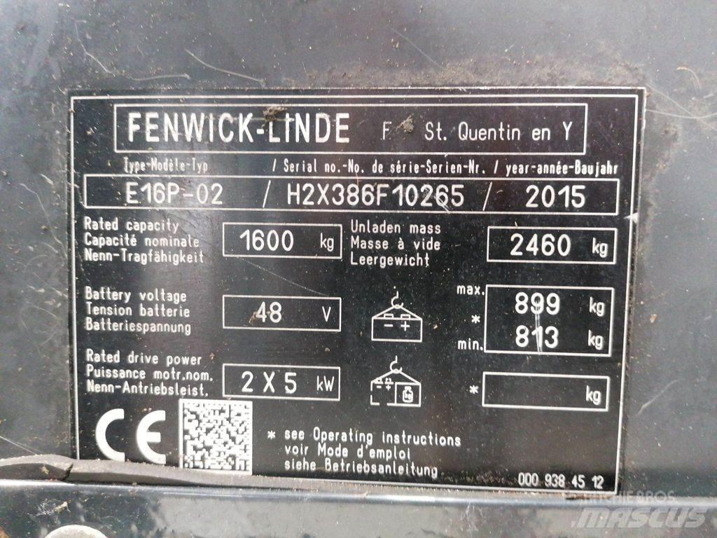 Linde E16P-02 Wózki elektryczne