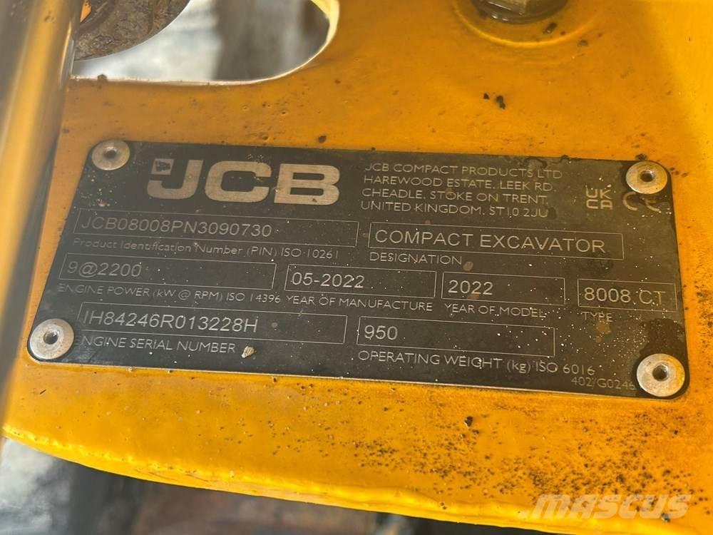 JCB MICRO 8008 Minikoparki