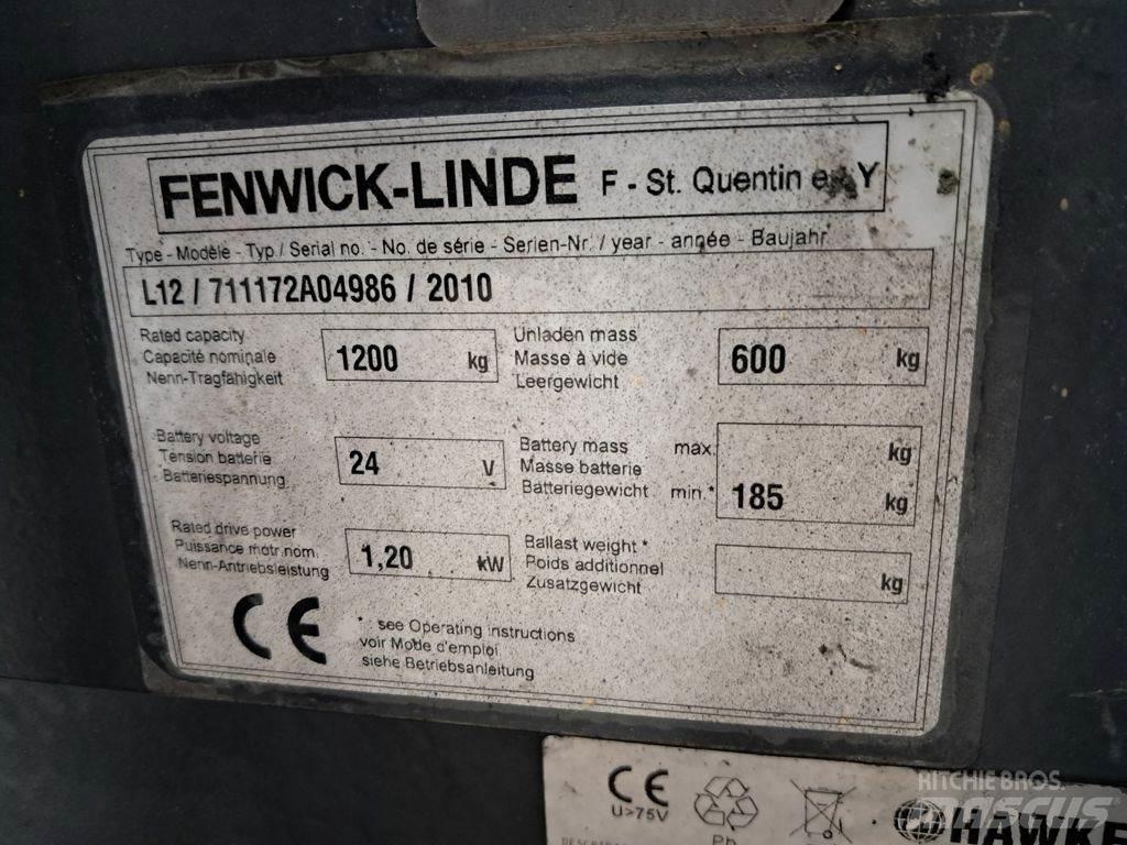 Linde L12 Wózki widłowe unoszące z dyszlem