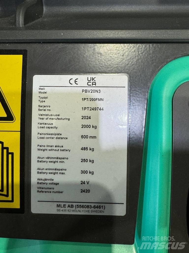 Mitsubishi PBV20N2 Wózki widłowe unoszące z platformą dla operatora