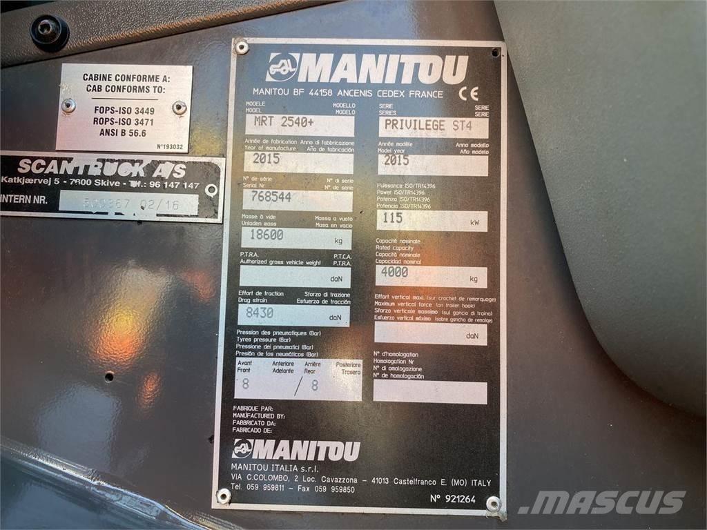 Manitou MRT2540MS Ładowarki teleskopowe