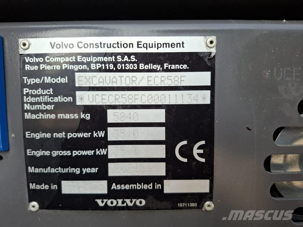 Volvo ECR 58 F Minikoparki