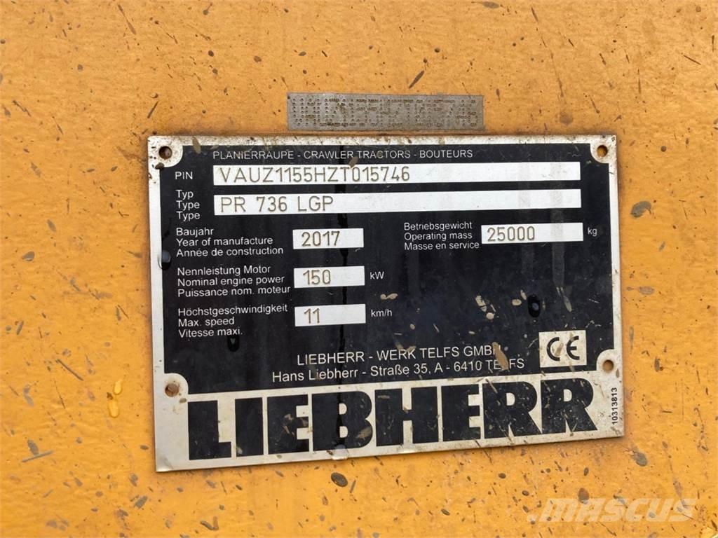 Liebherr PR736 LGP Spycharki gąsienicowe